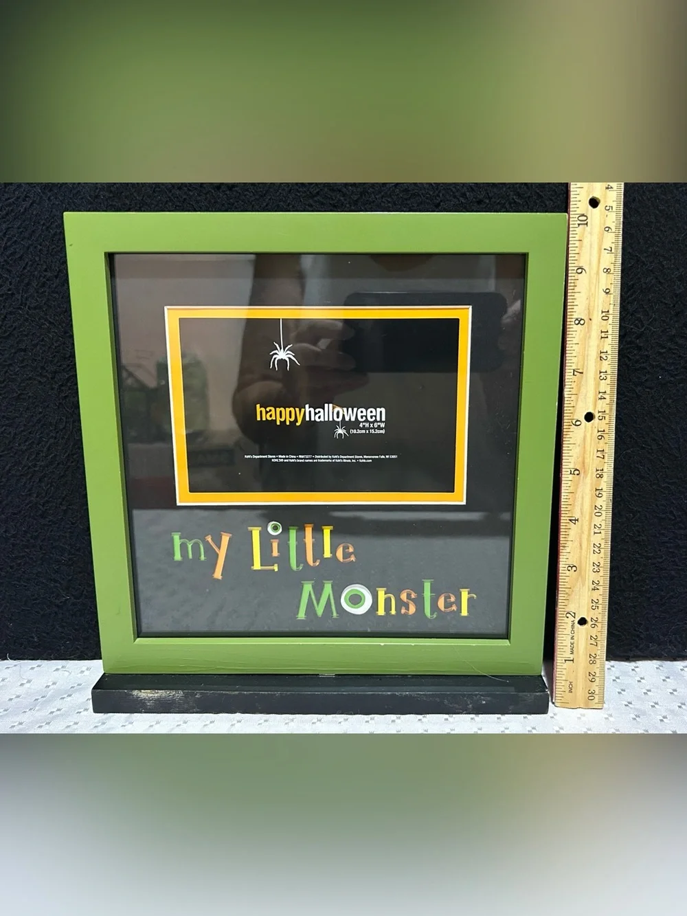My Little Monster Table Top Happy Halloween Picture Frame 9x7.5x2 “